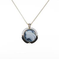 PT／K18YG メノウカメオネックレス