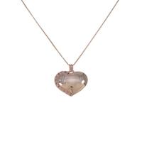 K10PG ハート ピンクサファイヤネックレス