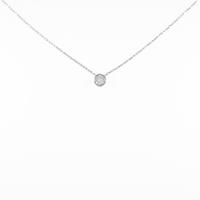 K18WG ダイヤモンドネックレス