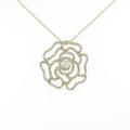 K18YG ローズ ダイヤモンドネックレス
