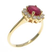 K18YG ルビーリング