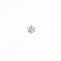 【リメイク】ST／プラチナダイヤモンドピアス 0．377ct・G・VVS2・FAIR 片耳