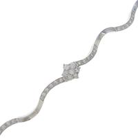 K18WG ダイヤモンドブレスレット