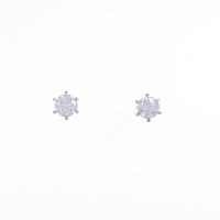 【リメイク】ST／プラチナダイヤモンドピアス 0．310ct・0．339ct・F・SI2・VG?GOOD