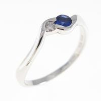 K18WG サファイヤリング