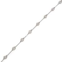 K18WG ダイヤモンドブレスレット