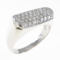 K18WG パヴェ ダイヤモンドリング