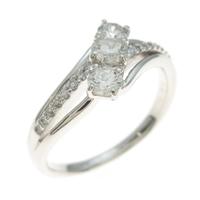 K18WG ダイヤモンドリング