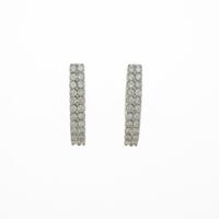 K18WG ダイヤモンドピアス