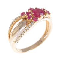 K18PG カラーストーンリング