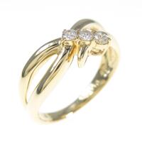 K18YG ダイヤモンドリング