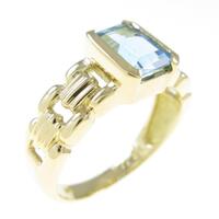 K18YG ブルートパーズリング