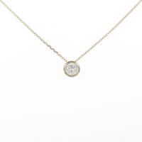 【リメイク】K18YG ソリティア ダイヤモンドネックレス