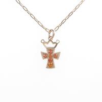 K18PG クロス サファイヤネックレス