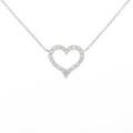 PT ハート ダイヤモンドネックレス