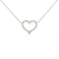 PT ハート ダイヤモンドネックレス