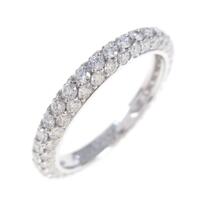 デビアス パヴェ エタニティ バンド リング