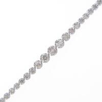 K18WG ダイヤモンドブレスレット