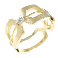 K18YG ダイヤモンドリング