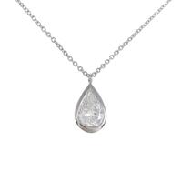 ティファニー バイザヤード ネックレス 0．86ct・G・VVS1・ペアシェイプ