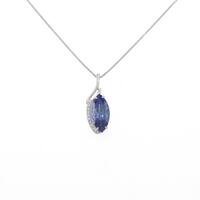 K18WG タンザナイトネックレス