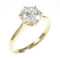 【リメイク】K18YG ダイヤモンドリング 1．027ct・H・VS1・3EXT