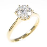 【リメイク】K18YG ダイヤモンドリング 1．027ct・H・VS1・3EXT