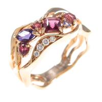 K18PG カラーストーンリング