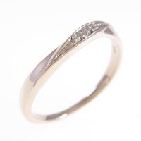 K10PG スリーストーン ダイヤモンドリング