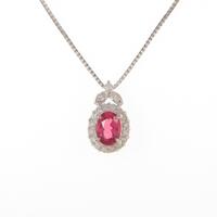 K14WG トルマリンネックレス