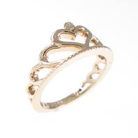 K18PG ティアラ ダイヤモンド ピンキーリング