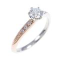 K18PG／プラチナダイヤモンドリング 0．226ct・F・VS1・3EXT H＆C