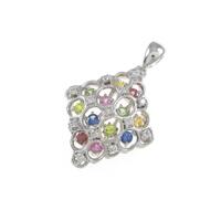 K18WG サファイヤペンダント