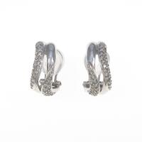 K18WG ダイヤモンドイヤリング