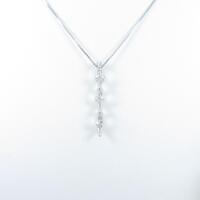 K18WG ダイヤモンドネックレス