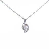 K18WG／750WG ダイヤモンドネックレス