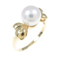 K18YG アコヤパールリング