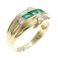 K18YG エメラルドリング
