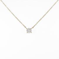 K18YG ソリティア ダイヤモンドネックレス