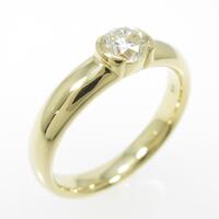 K18YG ソリティア ダイヤモンドリング