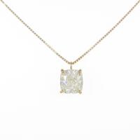 K18YG ダイヤモンドネックレス 2．020ct・J・SI1・クッションカット