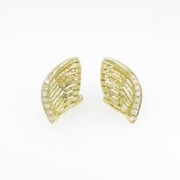 K18YG ダイヤモンドピアス