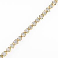 K18YG ダイヤモンドブレスレット