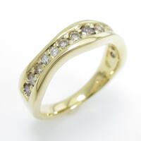 K18YG ダイヤモンドリング