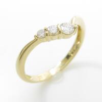 K18YG ダイヤモンドリング