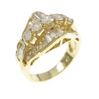 K18YG ダイヤモンドリング