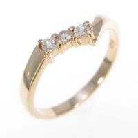 K18YG ダイヤモンドリング