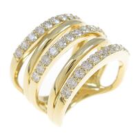 K18YG ダイヤモンドリング