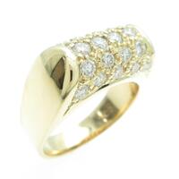 K18YG ダイヤモンドリング