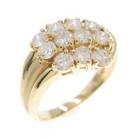 K18YG ダイヤモンドリング